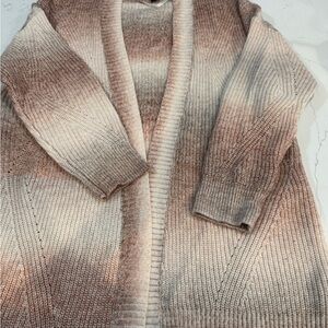 Torrid Cream and Brown Gradient Cardigan